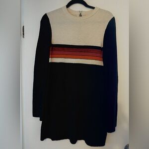 Free People color block sweater dress